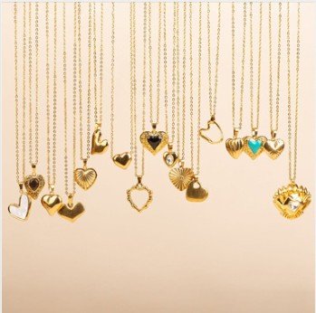 Gold-tone pendant necklaces